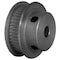 B&B Manufacturing 45-2P06-6FA3, Timing Pulley, Aluminum, Clear Anodized,  45-2P06-6FA3 - alternate 1
